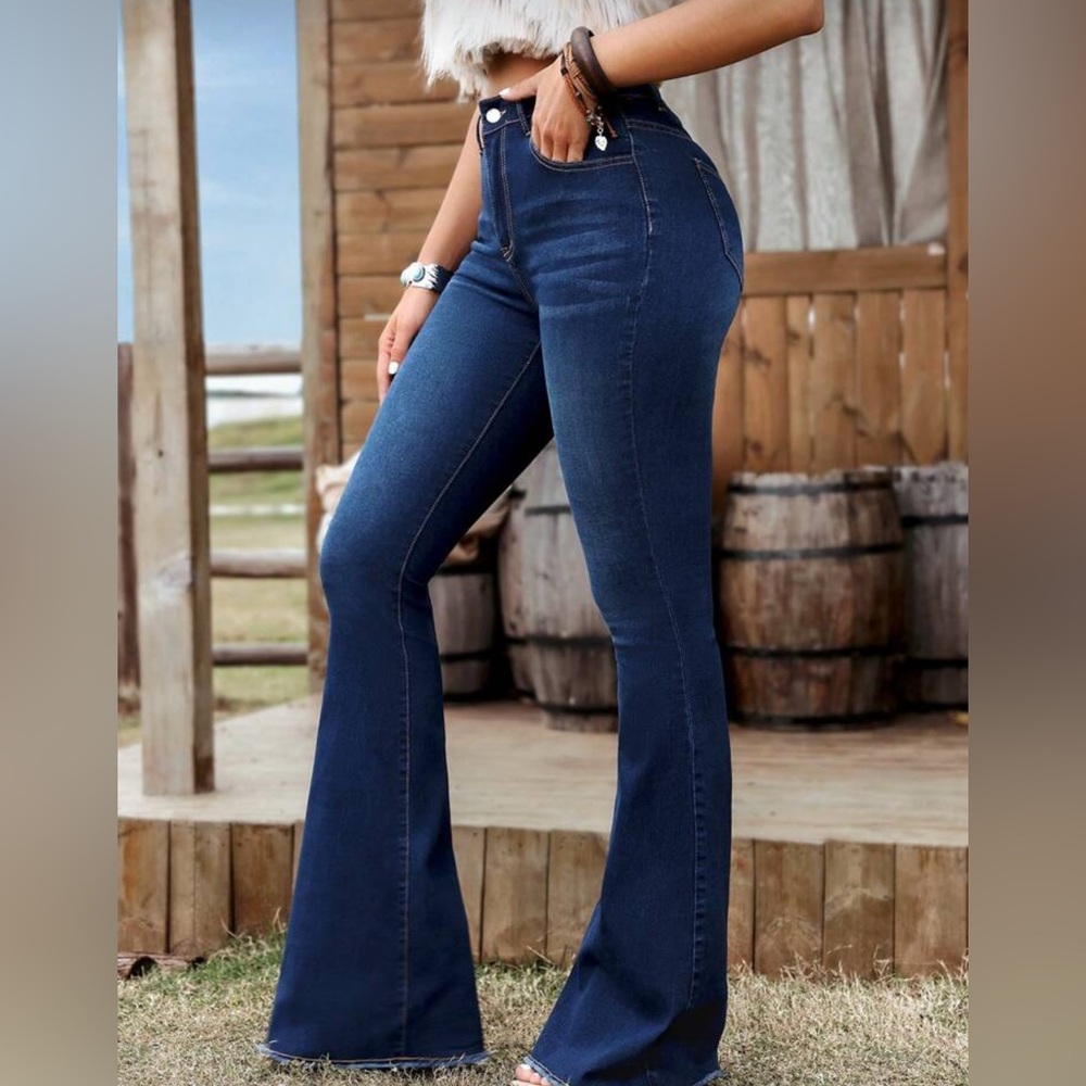 Indigo Wide Leg Jeans